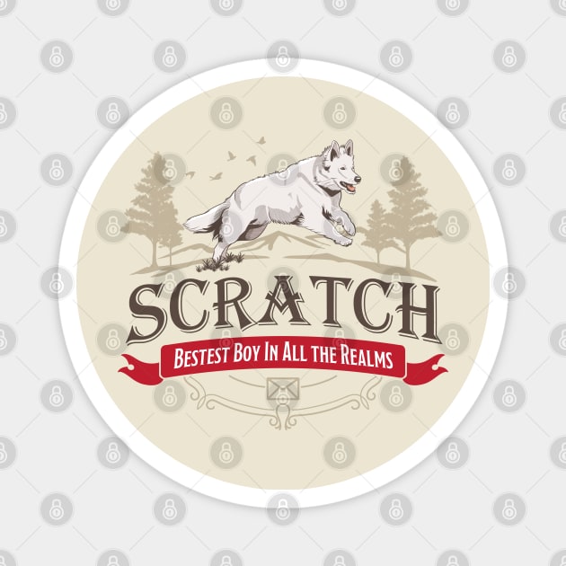 Scratch - Bestest Boy in all the Realms Magnet by Milmino